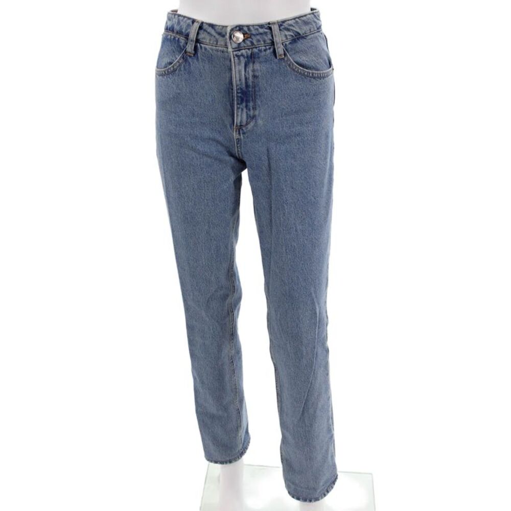 SPRWMN Women Blue Straight Jeans Mid Rise Size 24